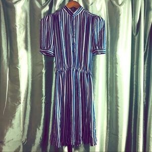 Vintage Taurus II Striped Dress Size Small